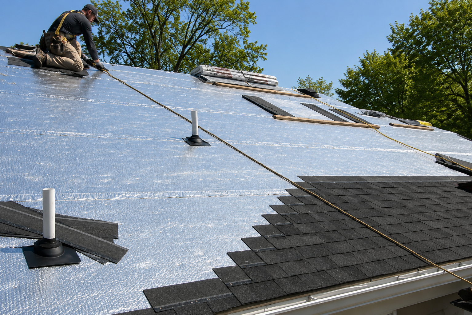 Low-E ThermaSheet underlayment, residential roofing contractor in Washington County MD