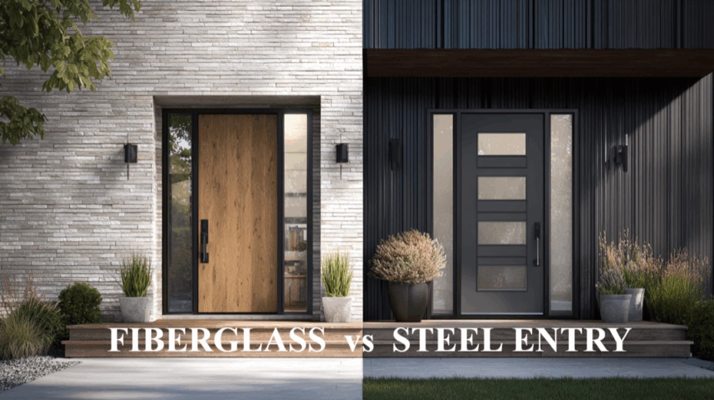Fiberglass vs. Steel Entry Doors: Which Door Type is Better for Maryland Winters?