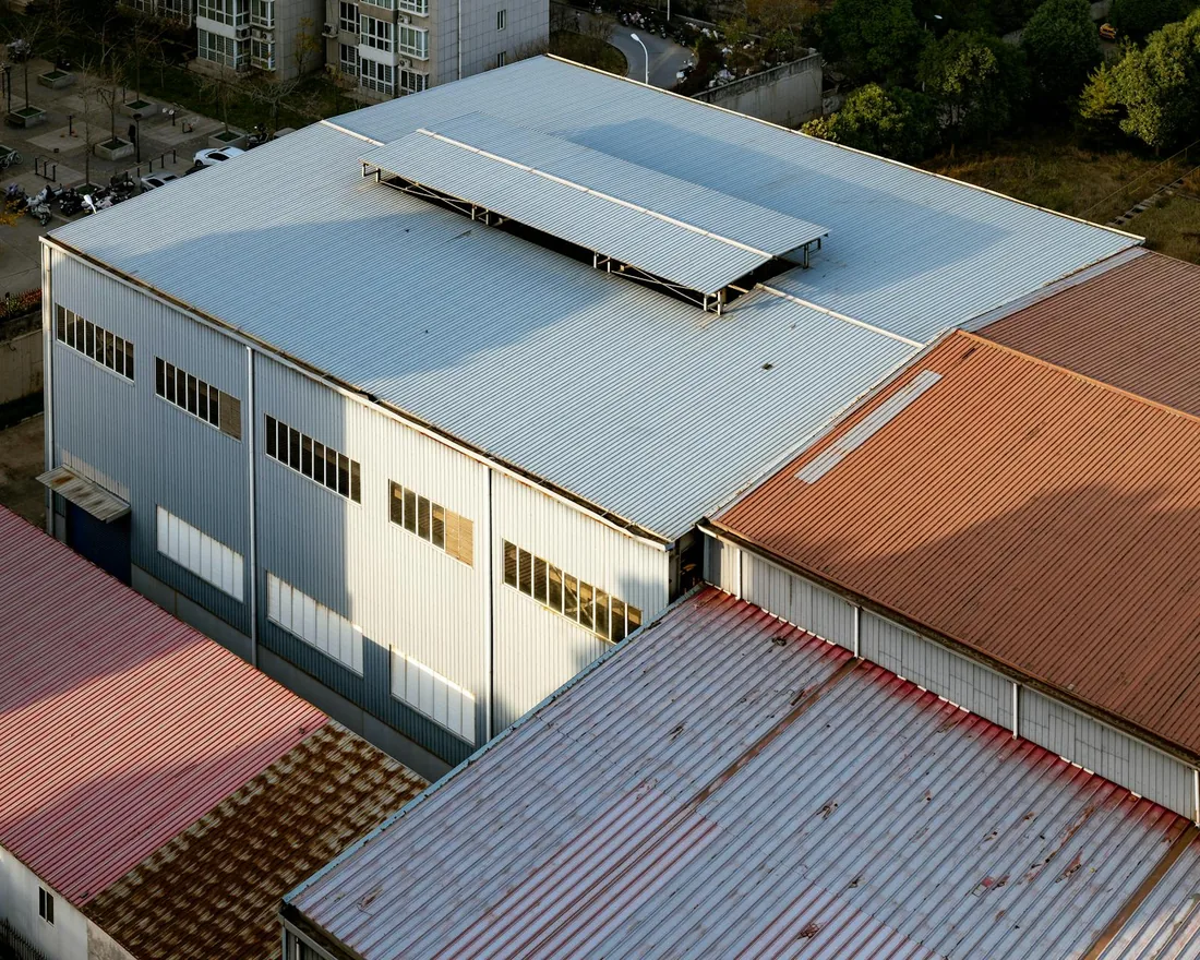 Commercial roofing system on a Washington County MD business installed by Home Source Roofing