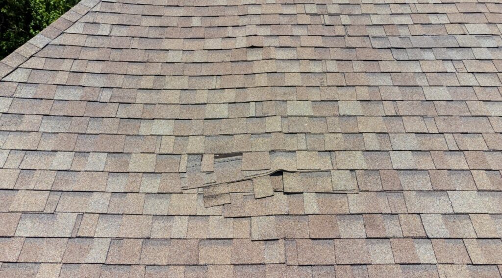 roof damage claim