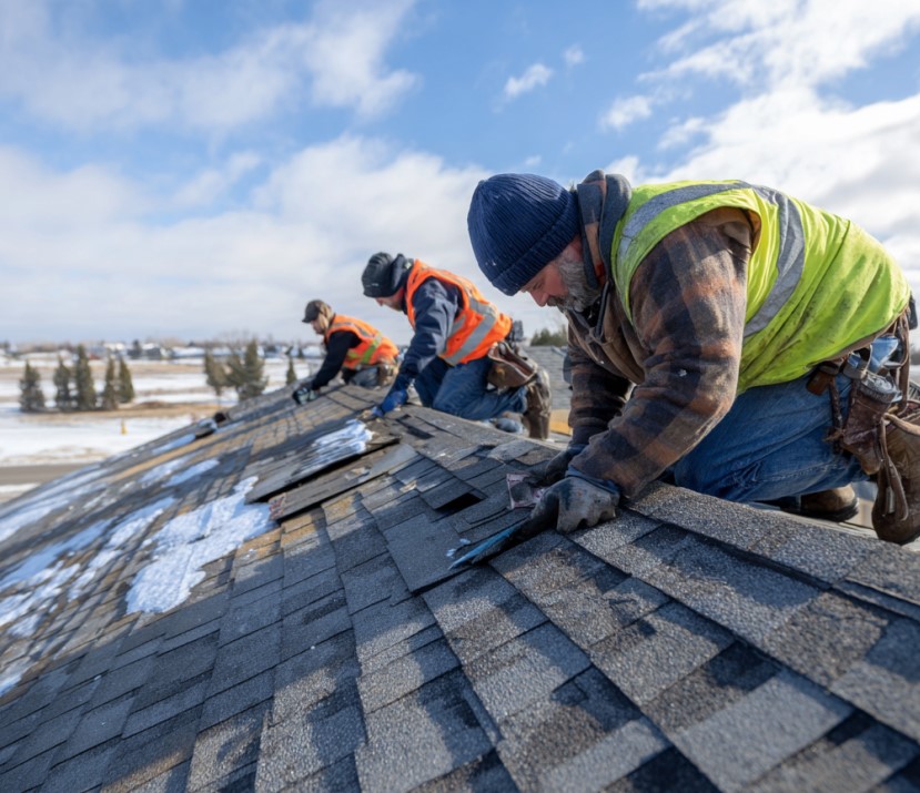 winter roof inspection in Washington County